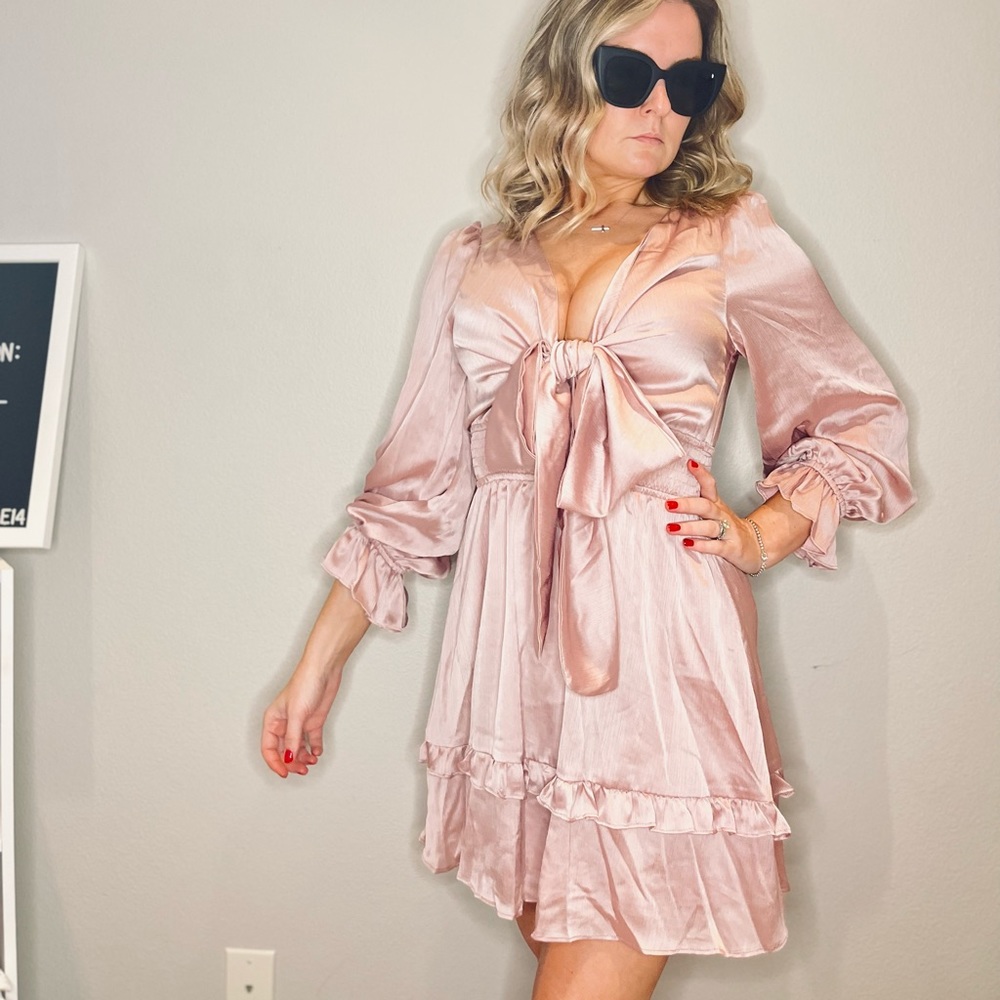 Blush Ruffle Dress - Picture 2 of 5